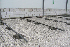 23. Выравнивание полов для заливки.