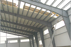 29. Конец монтажа кровельных панелей.