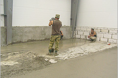 30. Конец заливки полов.