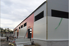 32. Завершающая стадия монтажа здания INDI - 2.