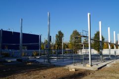 Начало монтажа прогонной системы