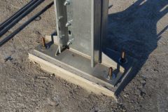 Крепление колонн на фундамент через анкерные болты