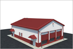 3. مرآب لسيارات الإطفاء