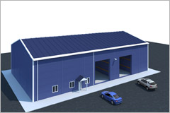 5. ورشة صغيرة مع مكتب لإصلاح السيارات