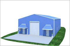 13. ورشة صناعية صغيرة مع مكتب لتجميع النوافذ