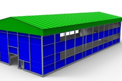 96- ورشة لتربية الأسماك سريعة التركيب 12،6×41،2×18، في مدينة مورمانسك، روسيا